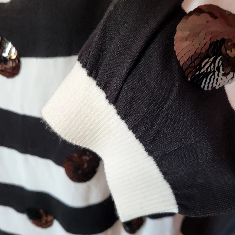 Ashley Stewart Boatneck Embellished Sweater Size 22 - Picture 4 of 8